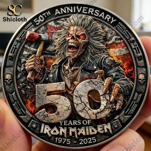 50 Years Of The Heavy Metal Band Iron Maiden Commemorative Coin