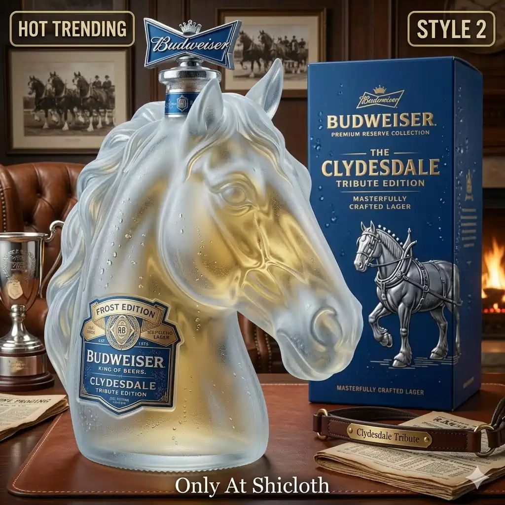 Budweiser Clydesdale Tribute Edition King Of Beers Whiskey Bottle