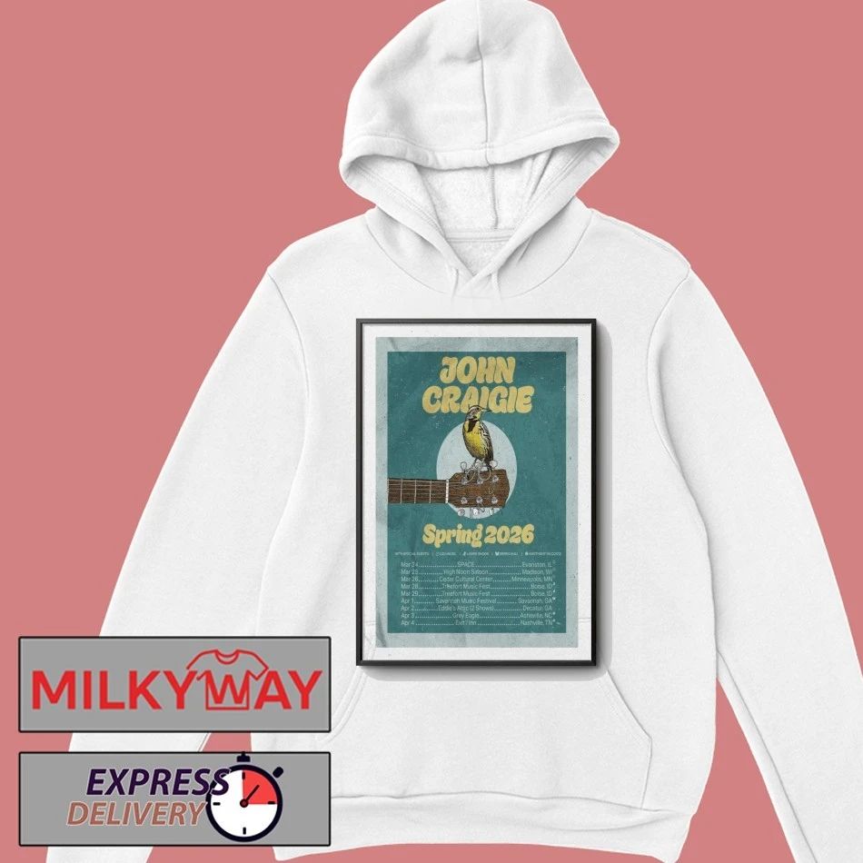 John Craigie Tour Spring 2026 Poster shirt