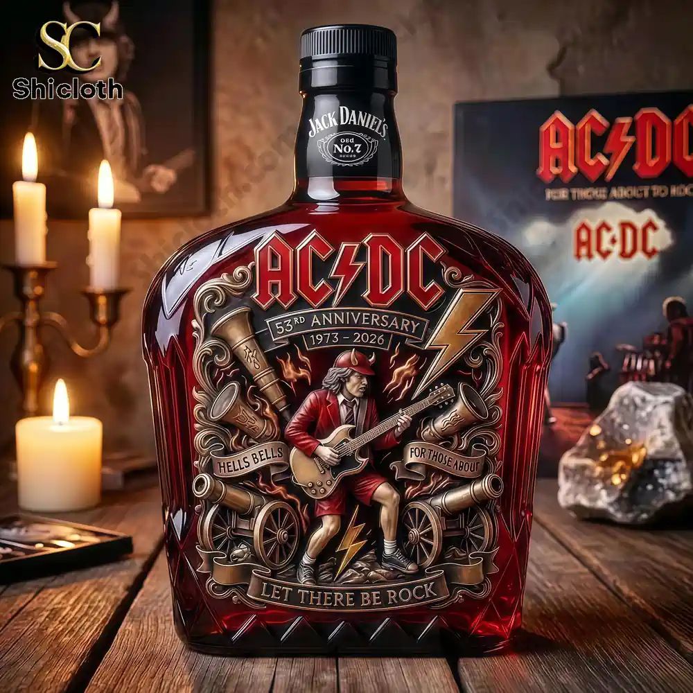 AC/DC 53rd Anniversary 1973-2026 Commemorative Whiskey Bottle