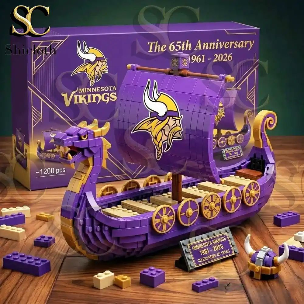 Minnesota Vikings 65th Viking Ship Brick Edition