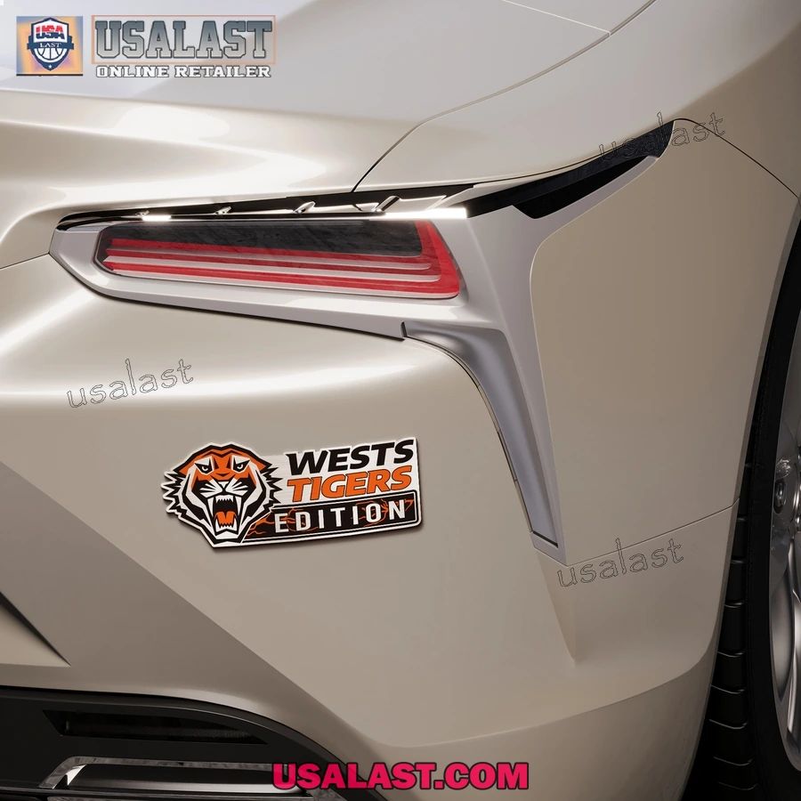 Wests Tigers Edition Custom 3D Car Badge Sticker