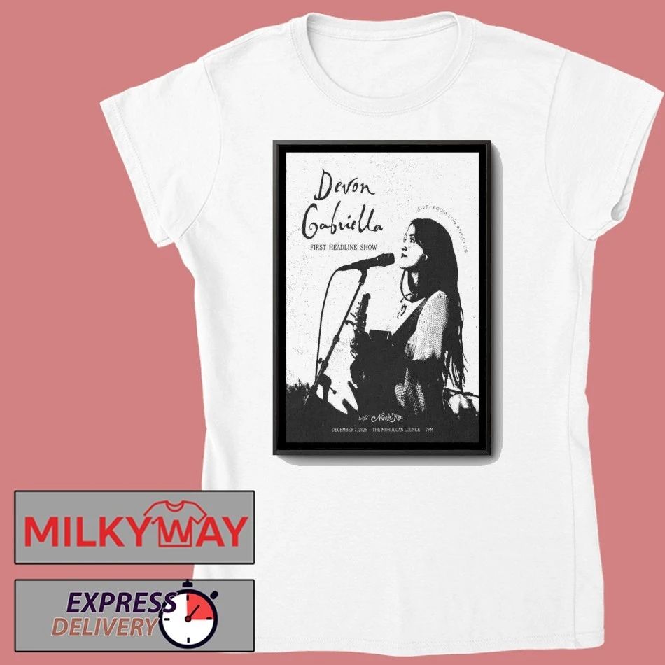 Devon Gabriella Dec 7 2025 The Moroccan Lounge Los Angeles, CA Poster shirt