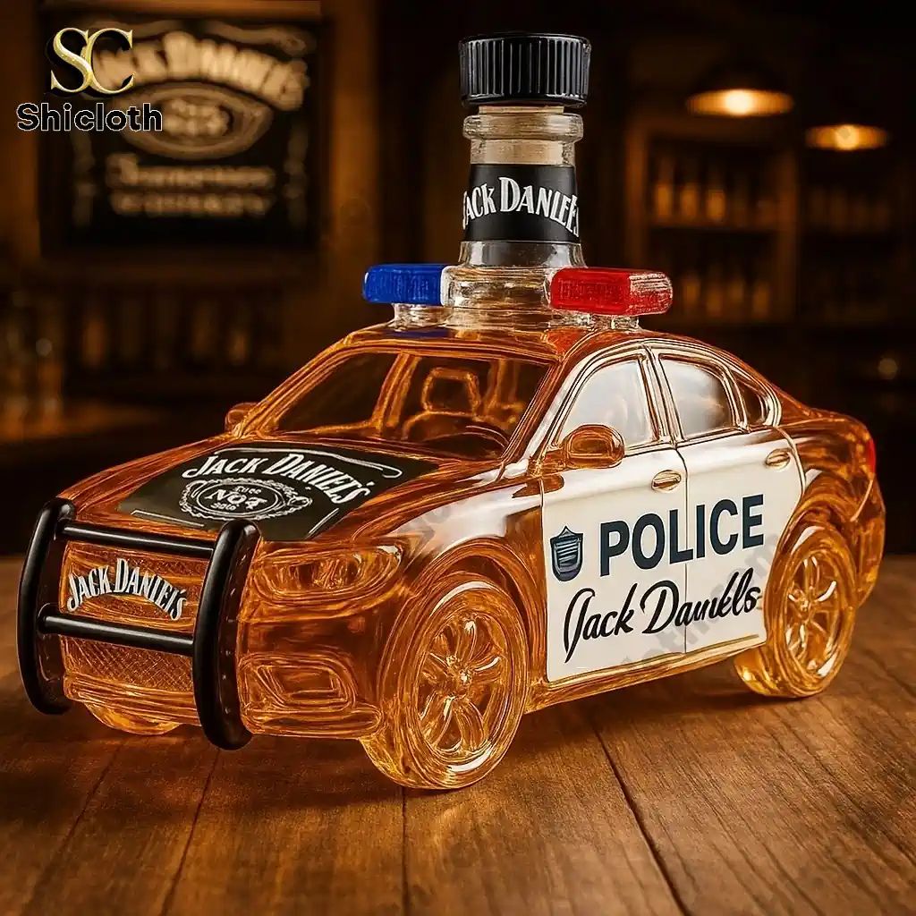 Police Car Crown Royal Bottle