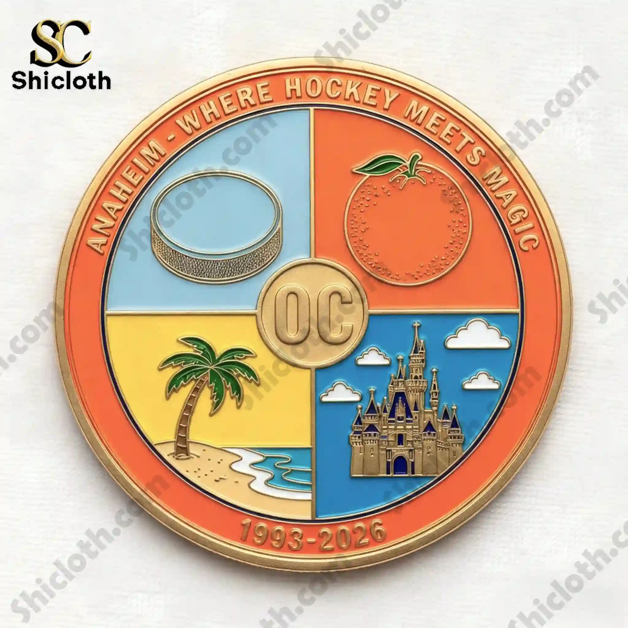 Anaheim Ducks 33rd Anniversary Commemorative Coin