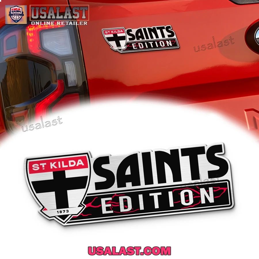 St Kilda Saints Edition Custom 3D Car Badge Sticker