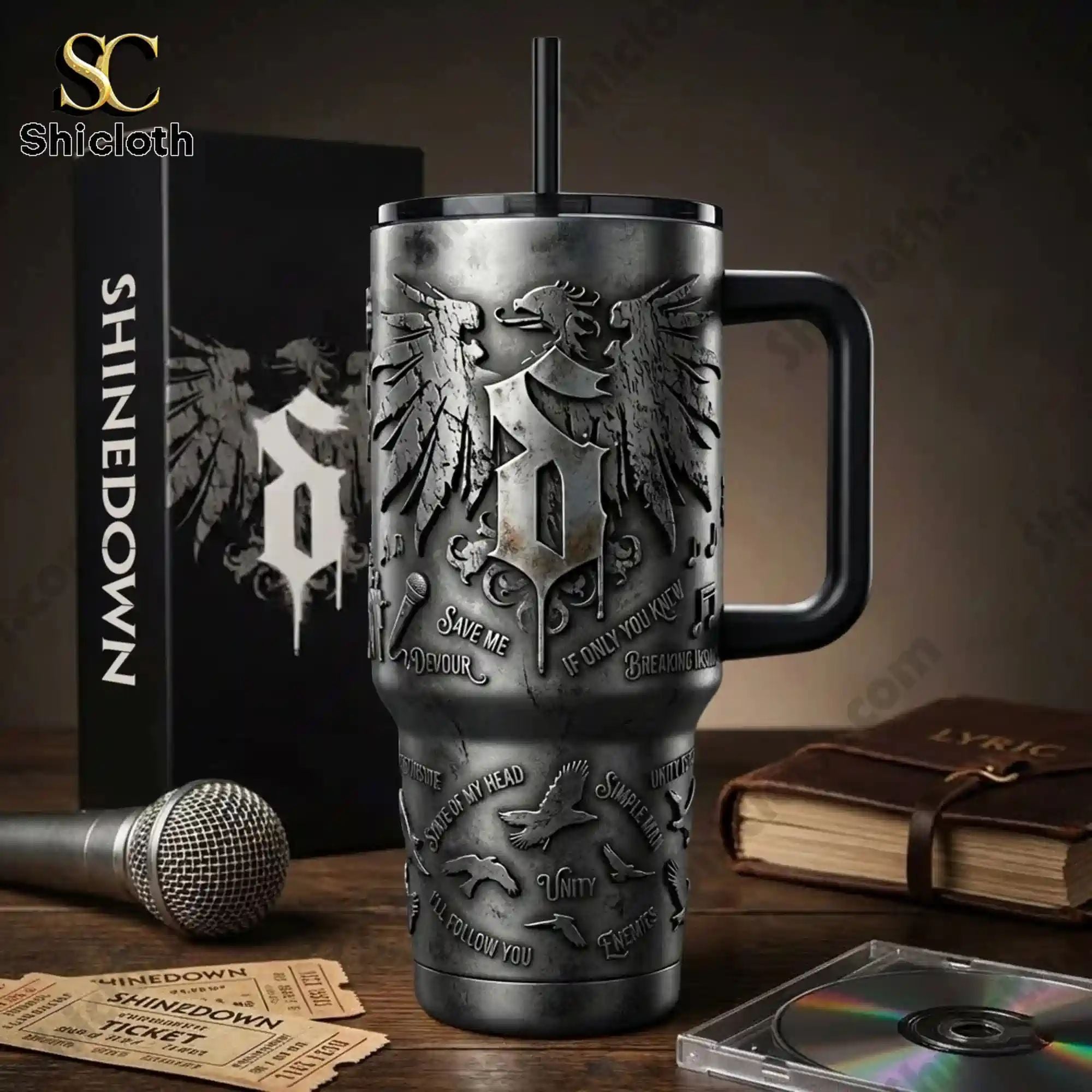 Shinedown State of My Head 40oz Tumbler With Handle