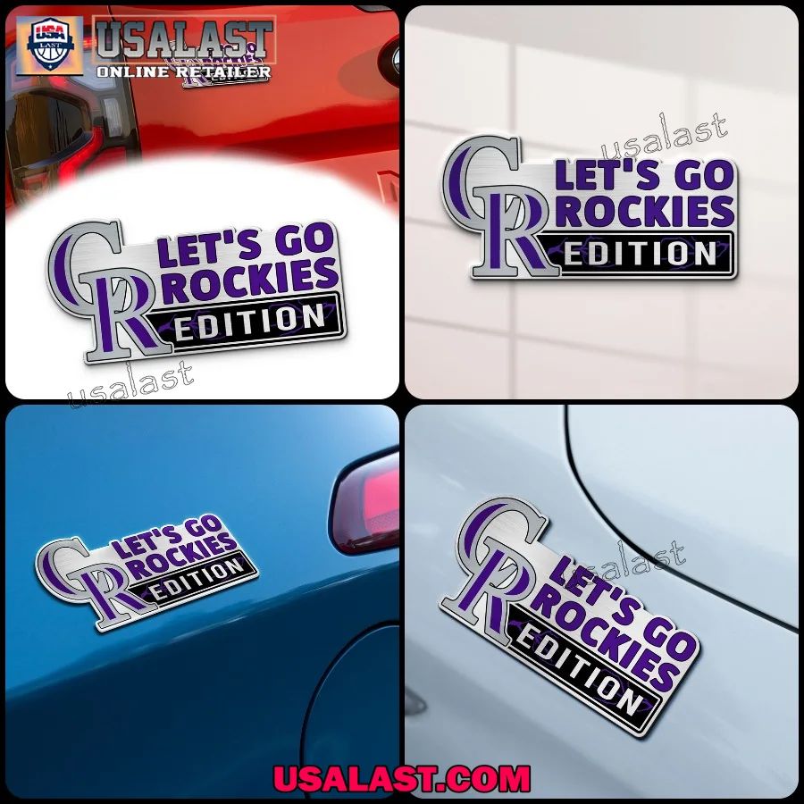 Colorado Rockies Edition Engraved Car Name Badge
