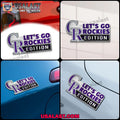 Colorado Rockies Edition Engraved Car Name Badge
