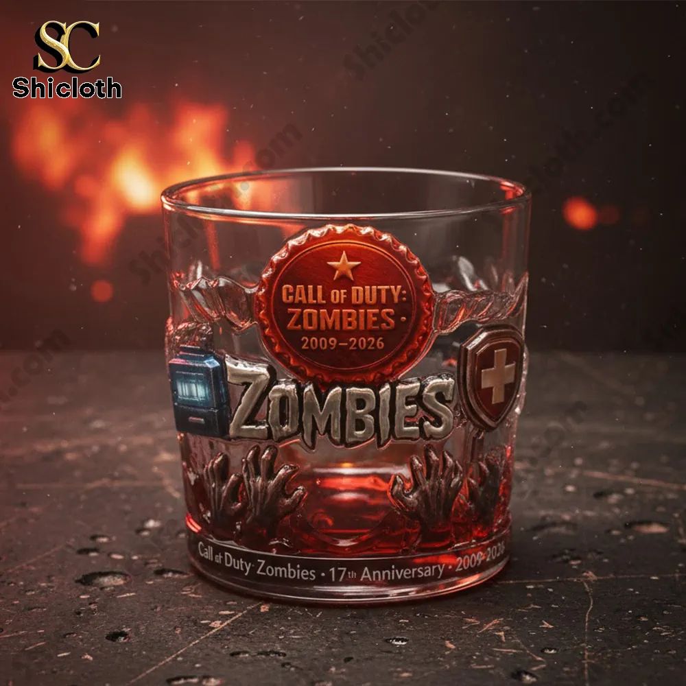 Call Of Duty Zombies 17th Anniversary 2009-2026 Collector Whiskey Glass