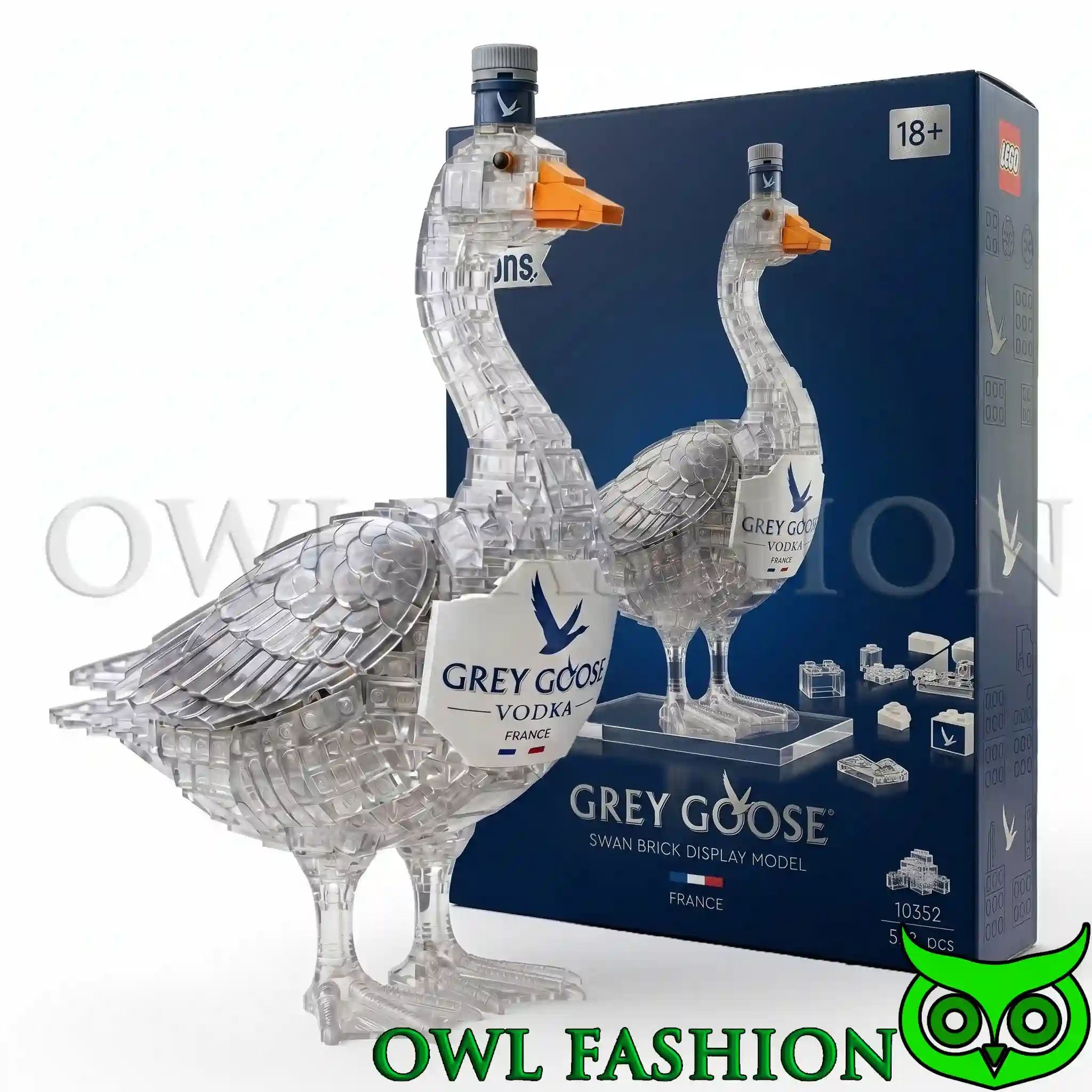 Grey Goose Crystal Swan Brick Set