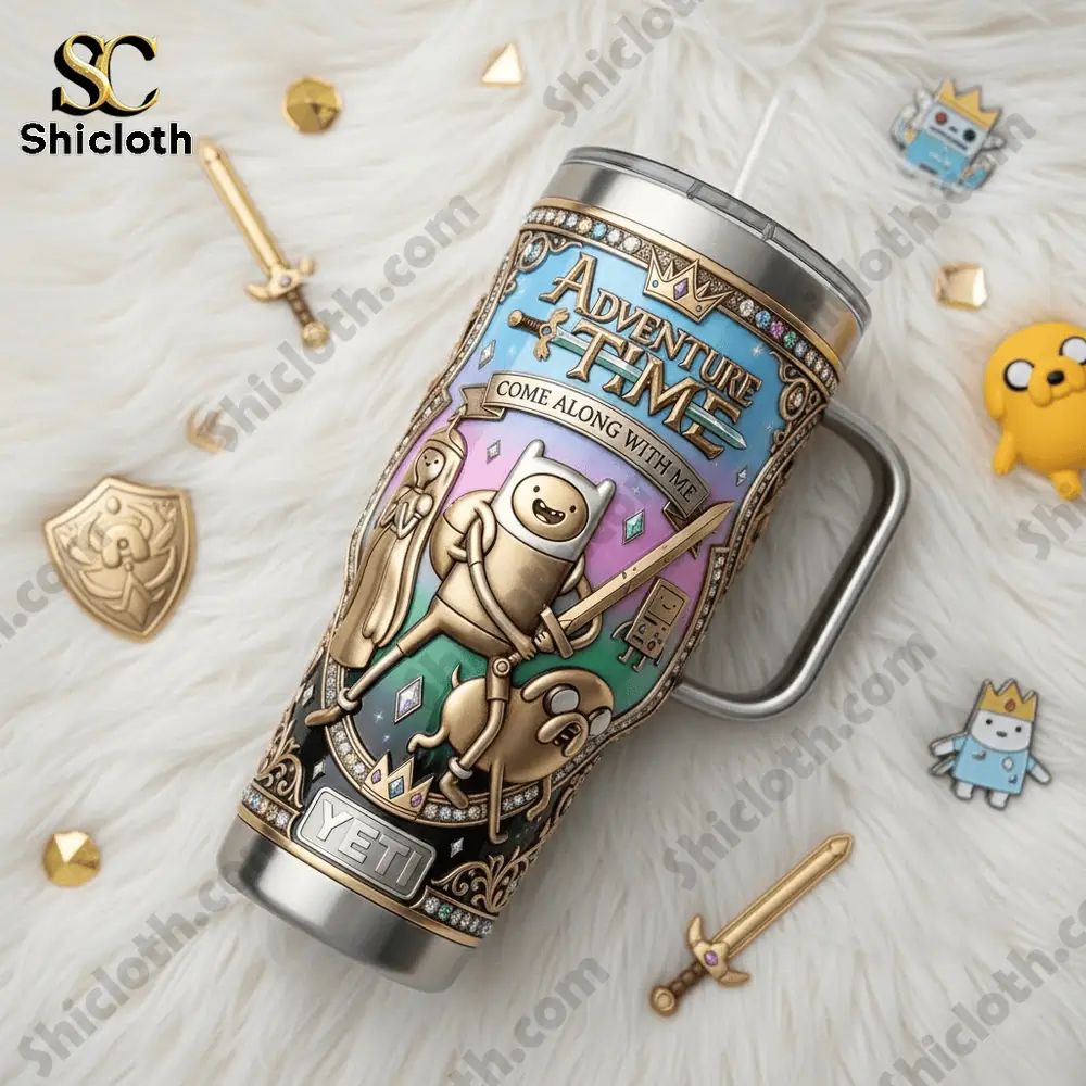 Adventure Time Finn And Jake 40oz Tumbler With Handle