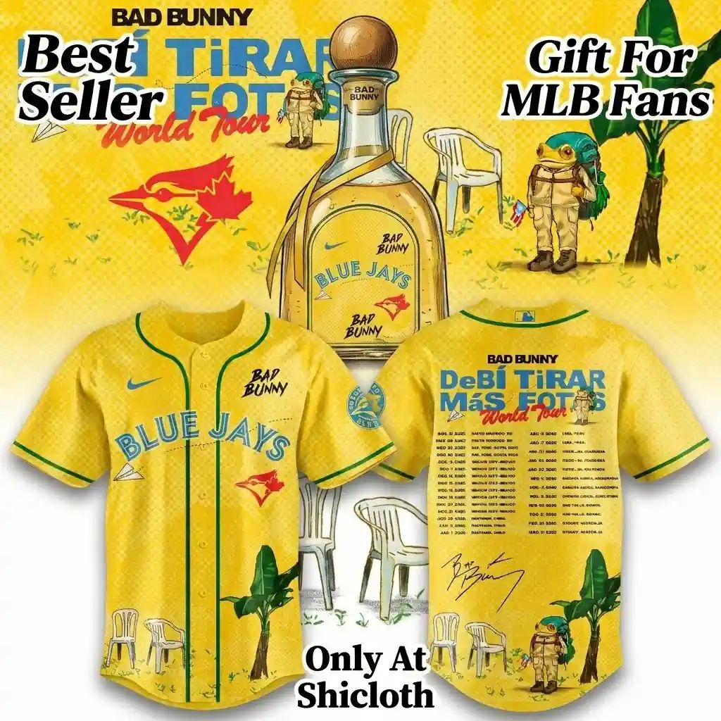 Bad Bunny DeBí Tirar Más Fotos World Tour x MLB Teams 2026 Baseball Jersey