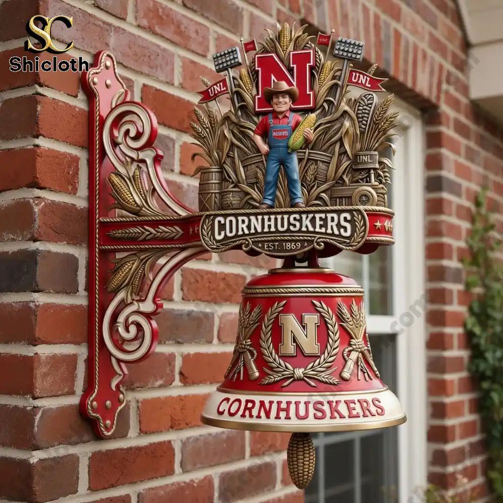 Nebraska Cornhuskers Premium Wall Bell