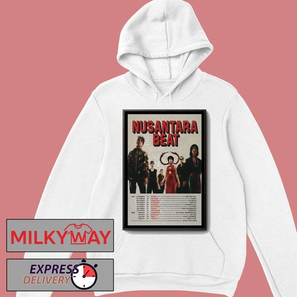Nusantara Beat Tour Nov 2025 and January 2026 Poster shirt