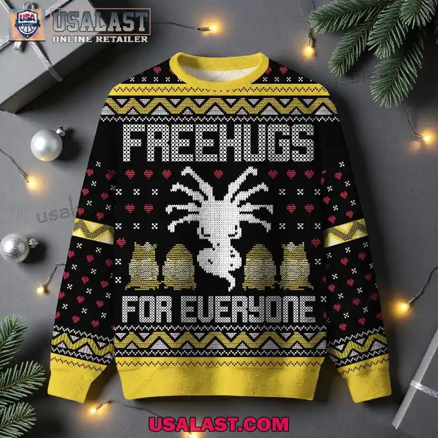 Free Hugs For Everyone Ugly Christmas Sweater