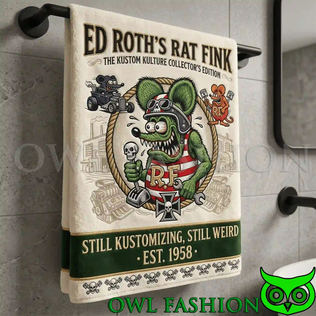 Rat Fink Kustom Kingdom Collection Premium Bath Towels