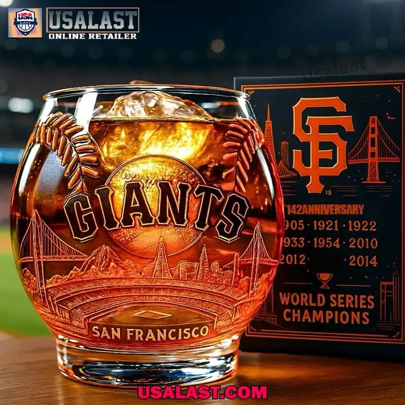 San Francisco Giants Custom Whiskey Glass