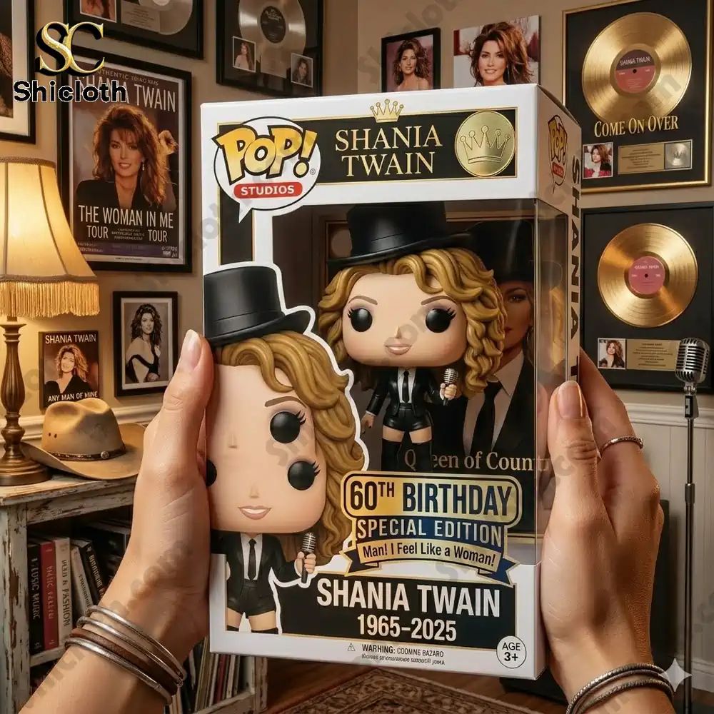 Rocks Shania Twain 60th Birthday Funko Pop! Figure