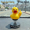 Funny Middle Finger Duck Car Dashboard Bobblehead