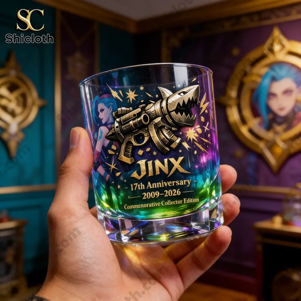 League of Legends Jinx 17th Anniversary Commemorative Collector’s Glass