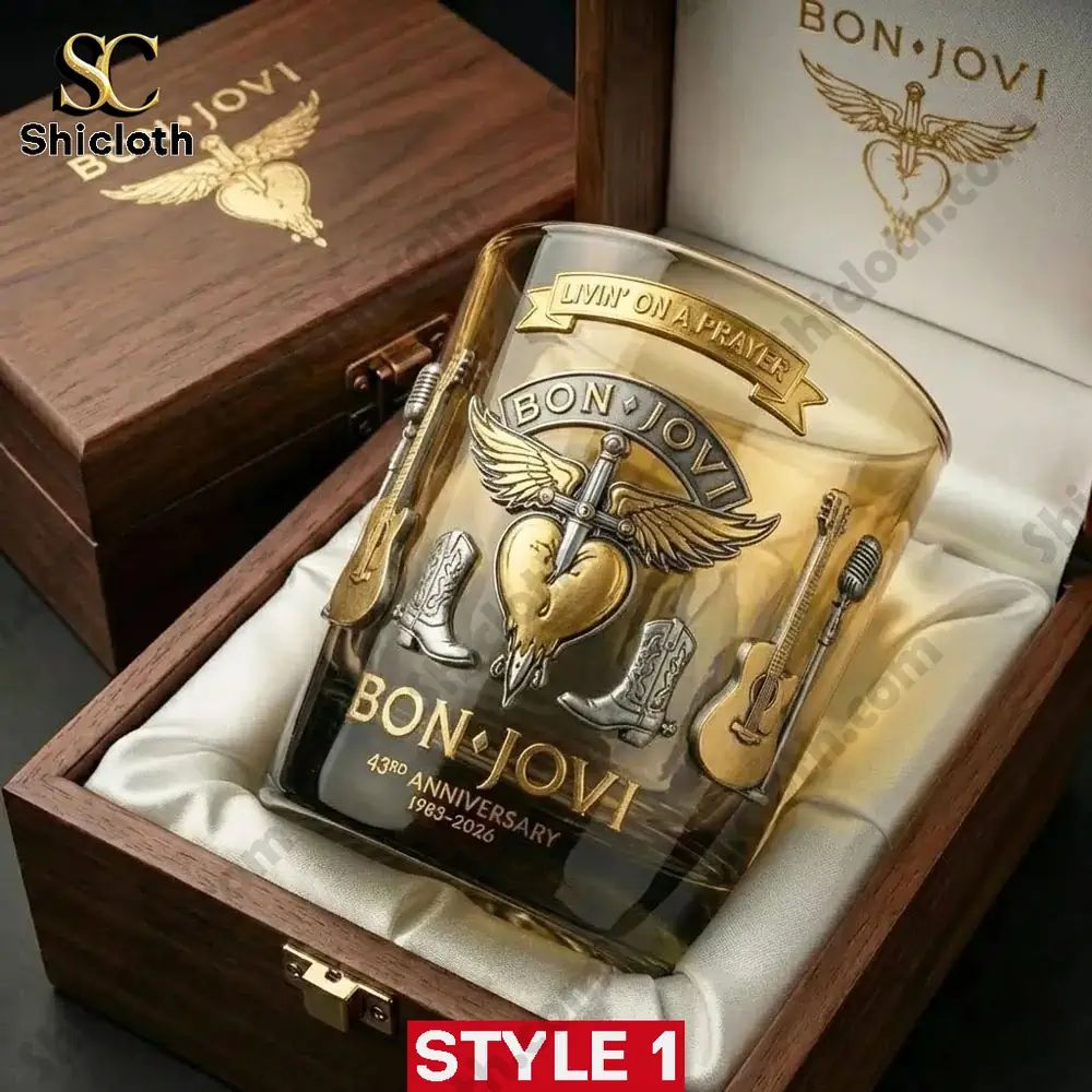 Bon Jovi 43rd Anniversary Collector’s Glass