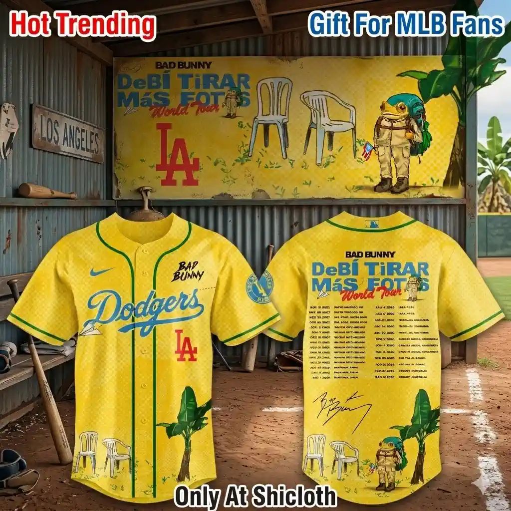 Bad Bunny DeBí Tirar Más Fotos World Tour x MLB Teams 2026 Baseball Jersey