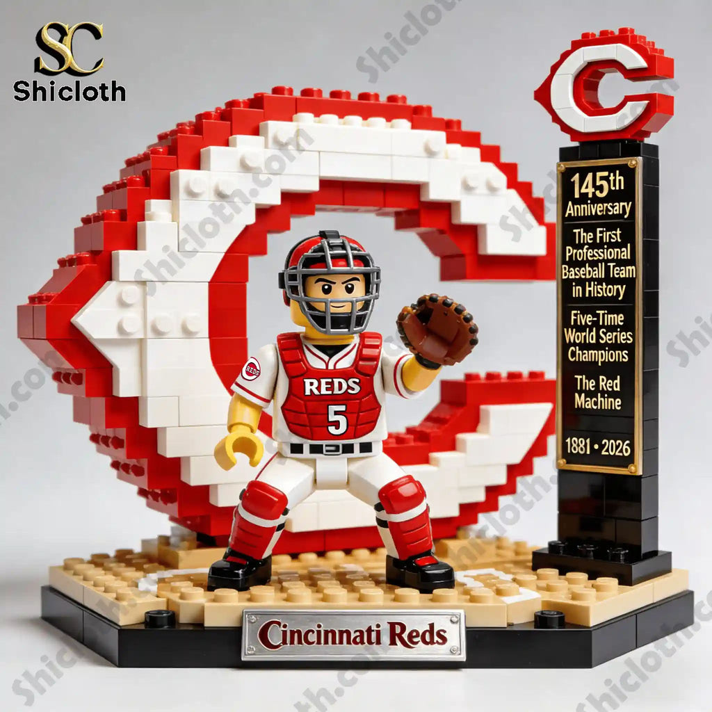 Cincinnati Reds Five Time World Champions Brick Set