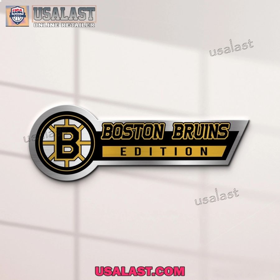 Boston Bruins Edition 3D Engraved Car Name Emblem