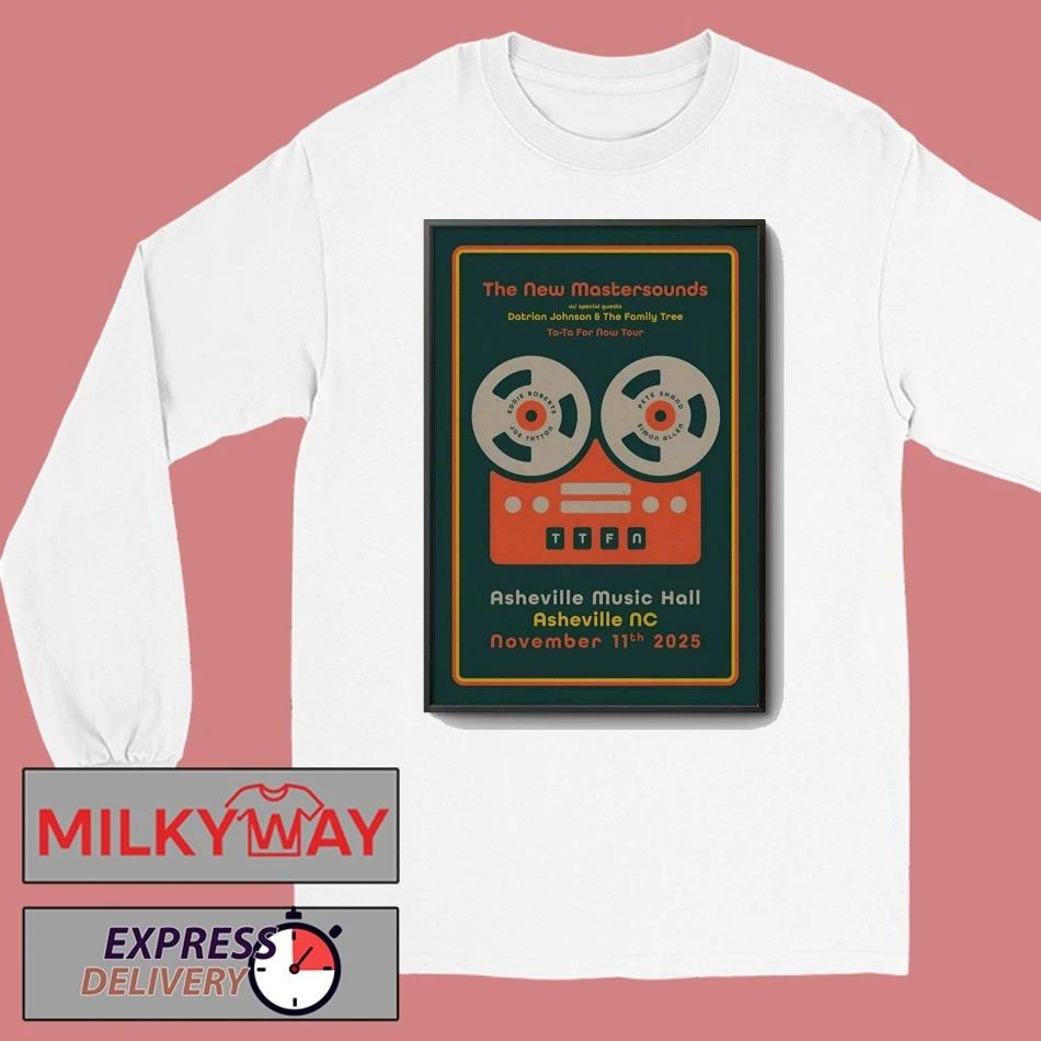 The New Mastersounds In Asheville NC On Nov 11 2025 Poster shirt