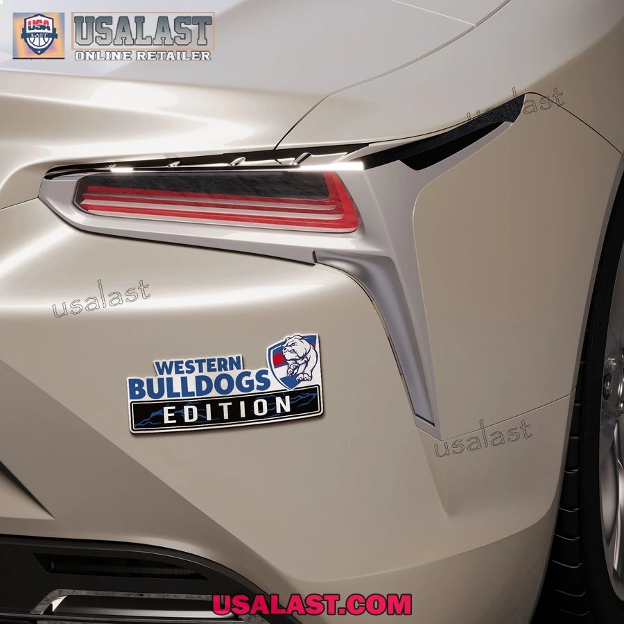 Western Bulldogs Edition Custom 3D Car Badge Sticker