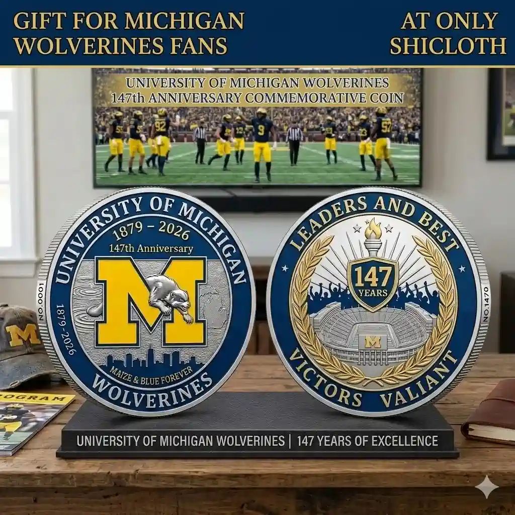 University of Michigan Wolverines 147th Anniversary Commemorative Coin