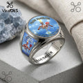 Iron Maiden Seventh Son of a Seventh Son Engraved Stainless Steel Ring