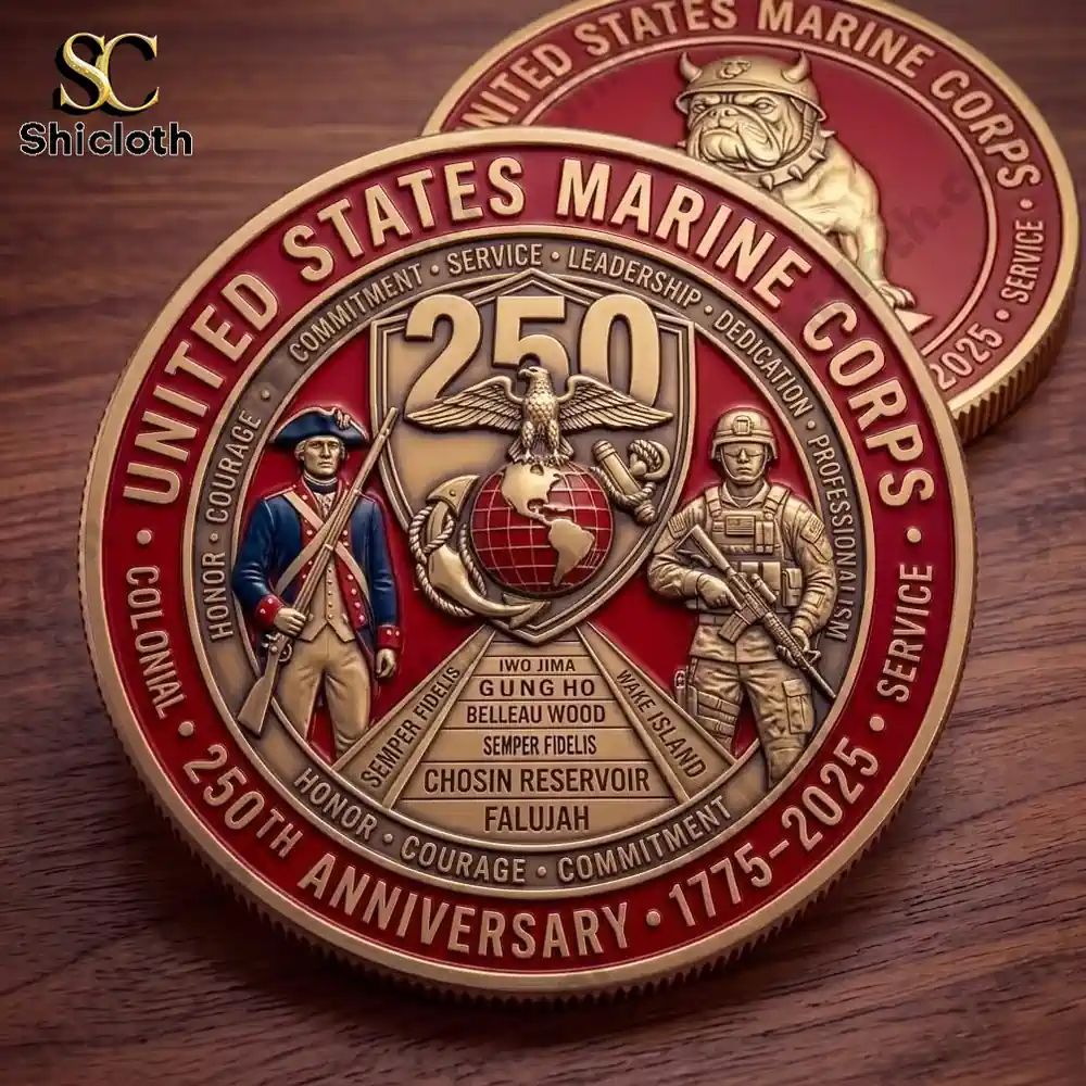 United States Marine Corps 250th Anniversary Service Coin