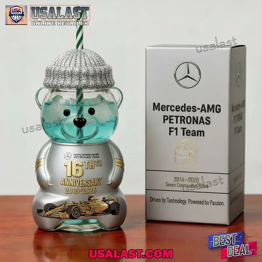 Mercedes-AMG 16th Anniversary Bear Glass Cup