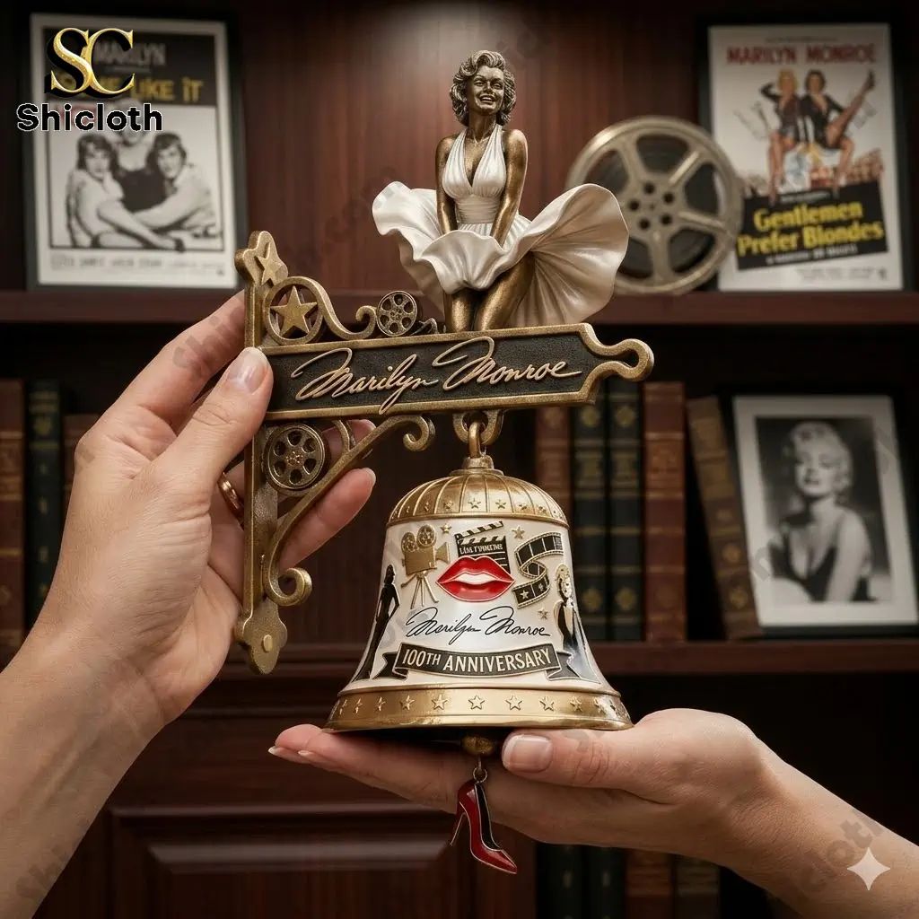 Marilyn Monroe 100th Anniversary 3D Hollywood Decorative Wall Bell