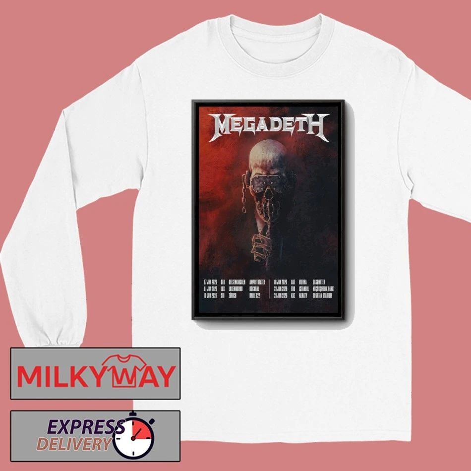 Megadeth Tour Jun 2026 Poster shirt