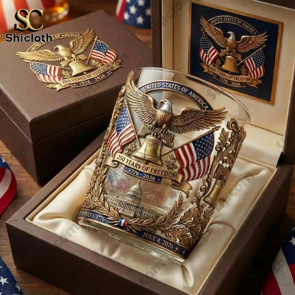 250 Years of Freedom Commemorative Whiskey Glass