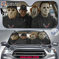 Corvette x Horror Movie Characters Car Sunshade, Car Windshield Cover