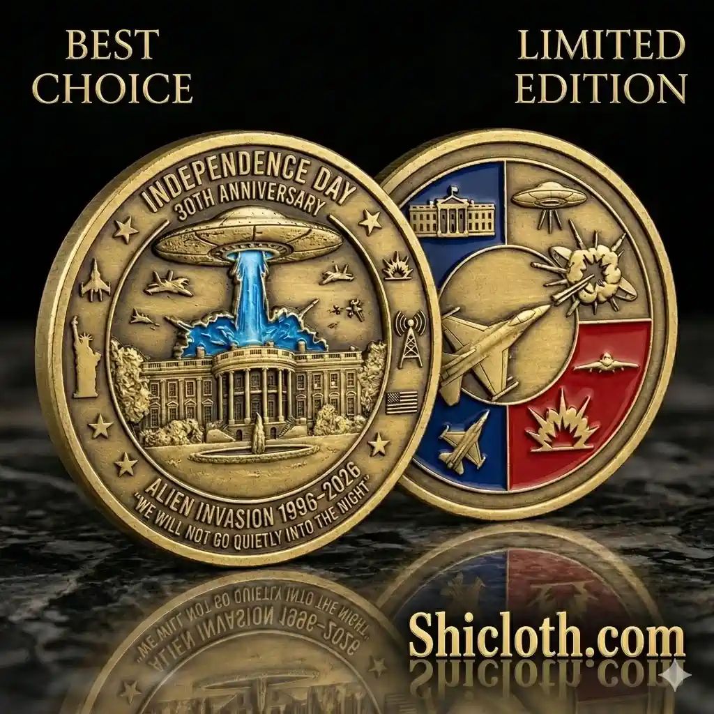 Independence Day 30th Anniversary Alien Invasion Commemorative Coin