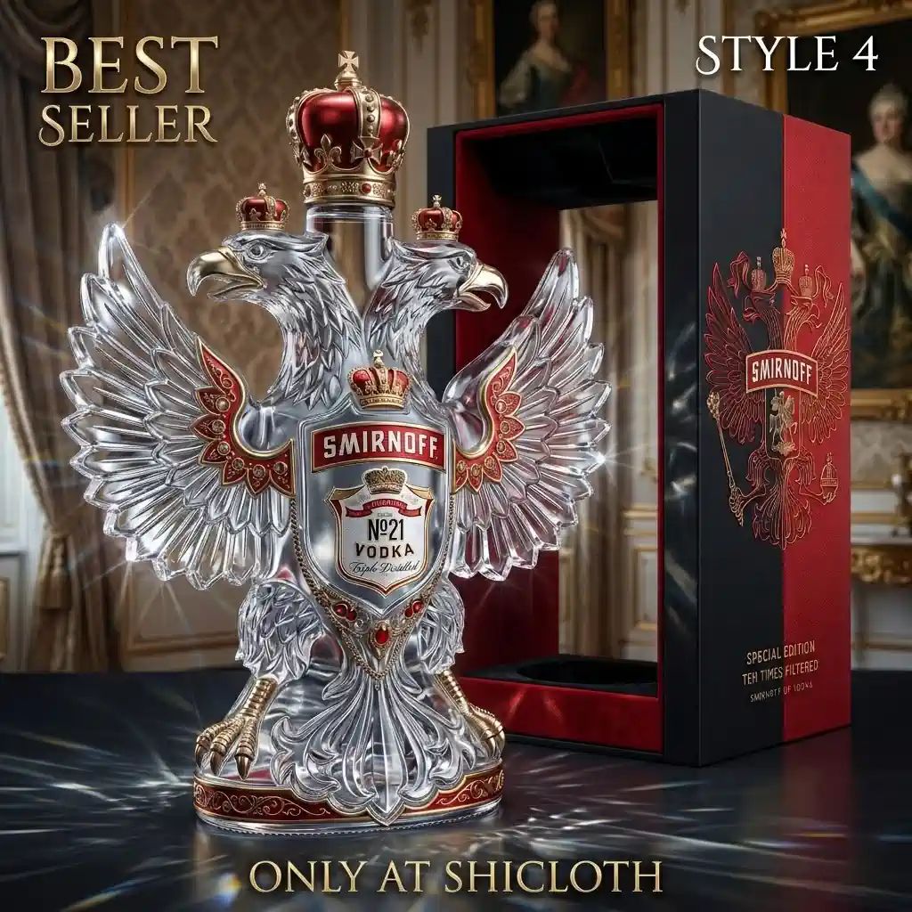 Smirnoff No. 21 Double-Headed Eagle Triple Distilled Special Edition Vodka Bottle