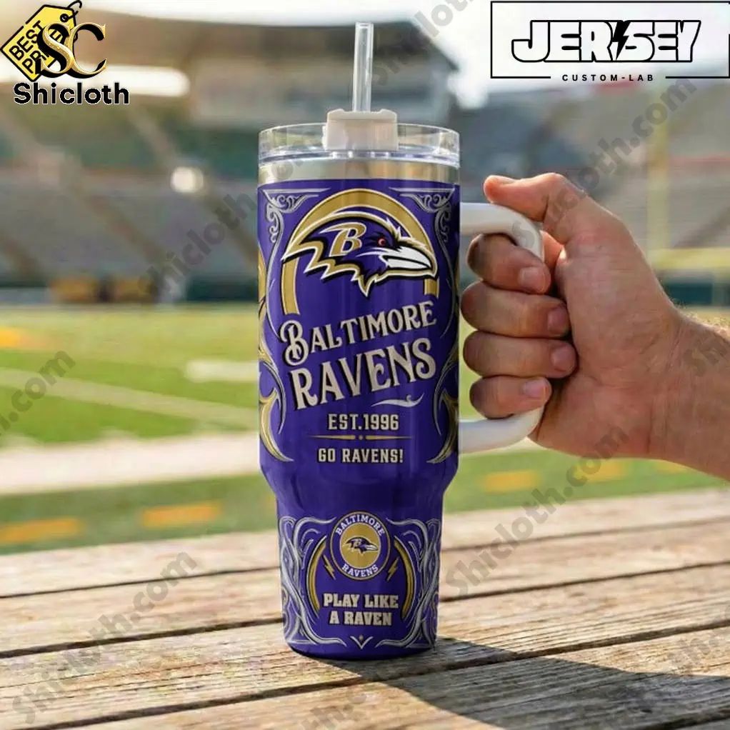 Baltimore Ravens Play Like A Raven Special YETI Tumbler