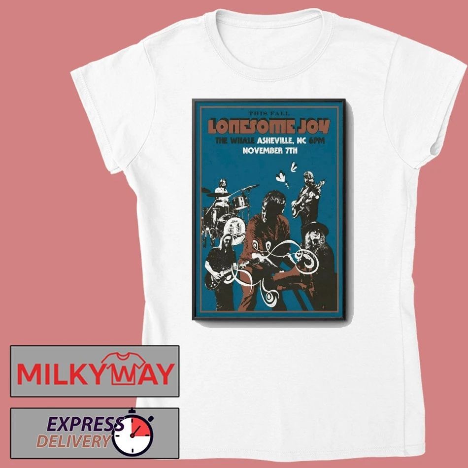 Lonesome Joy The Whale Outpost in Asheville NC Nov 7 2025 Poster shirt