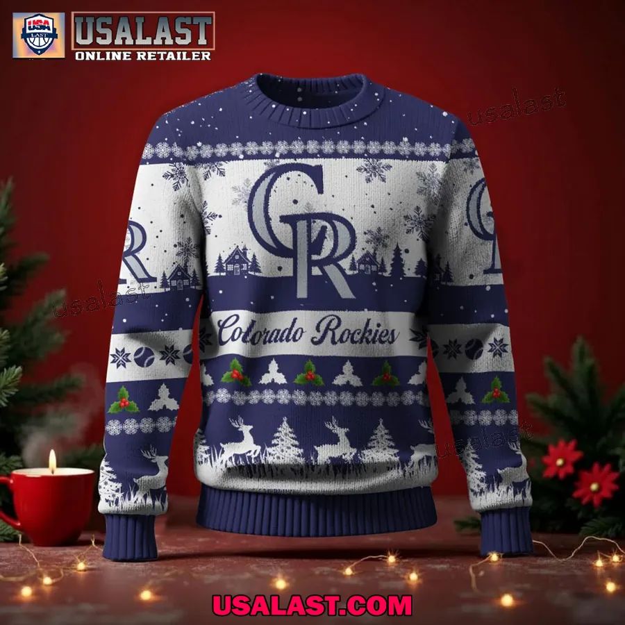 Colorado Rockies Ugly Christmas Sweater Jumper