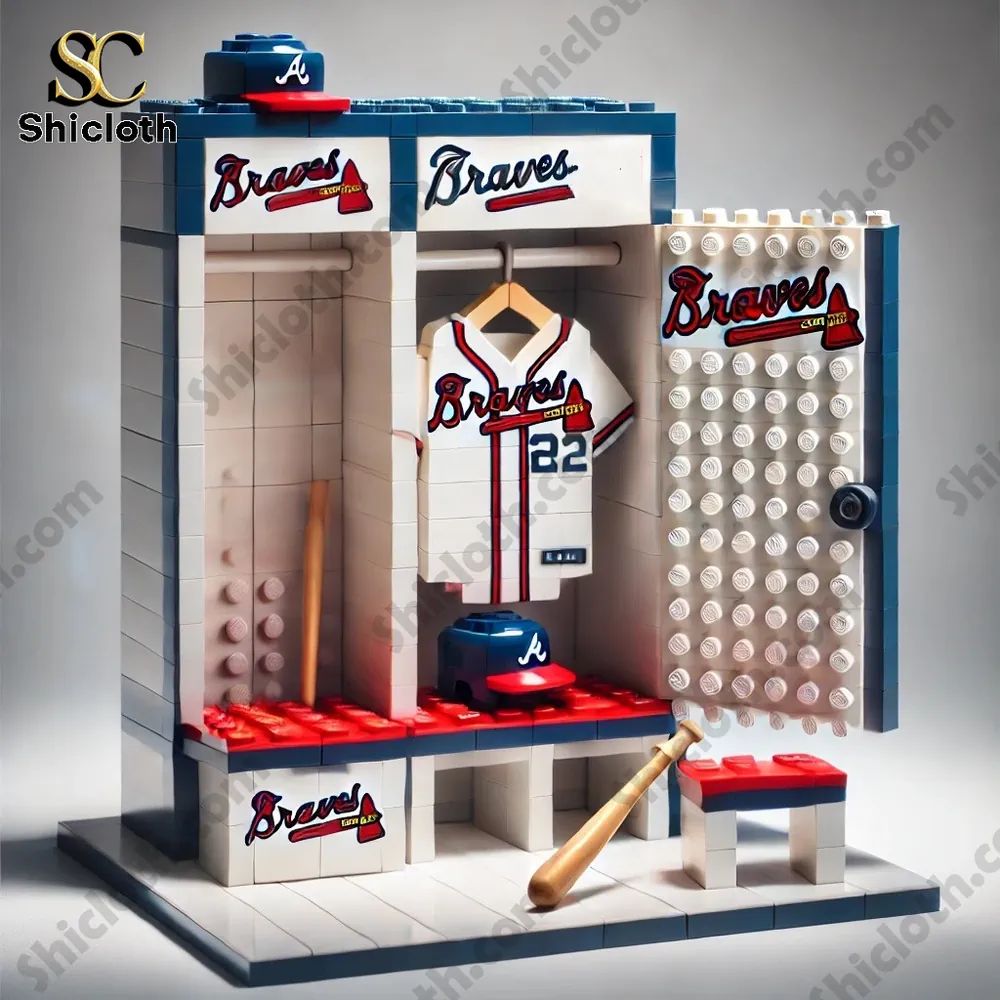 Atlanta Braves Locker Room Building Blocks