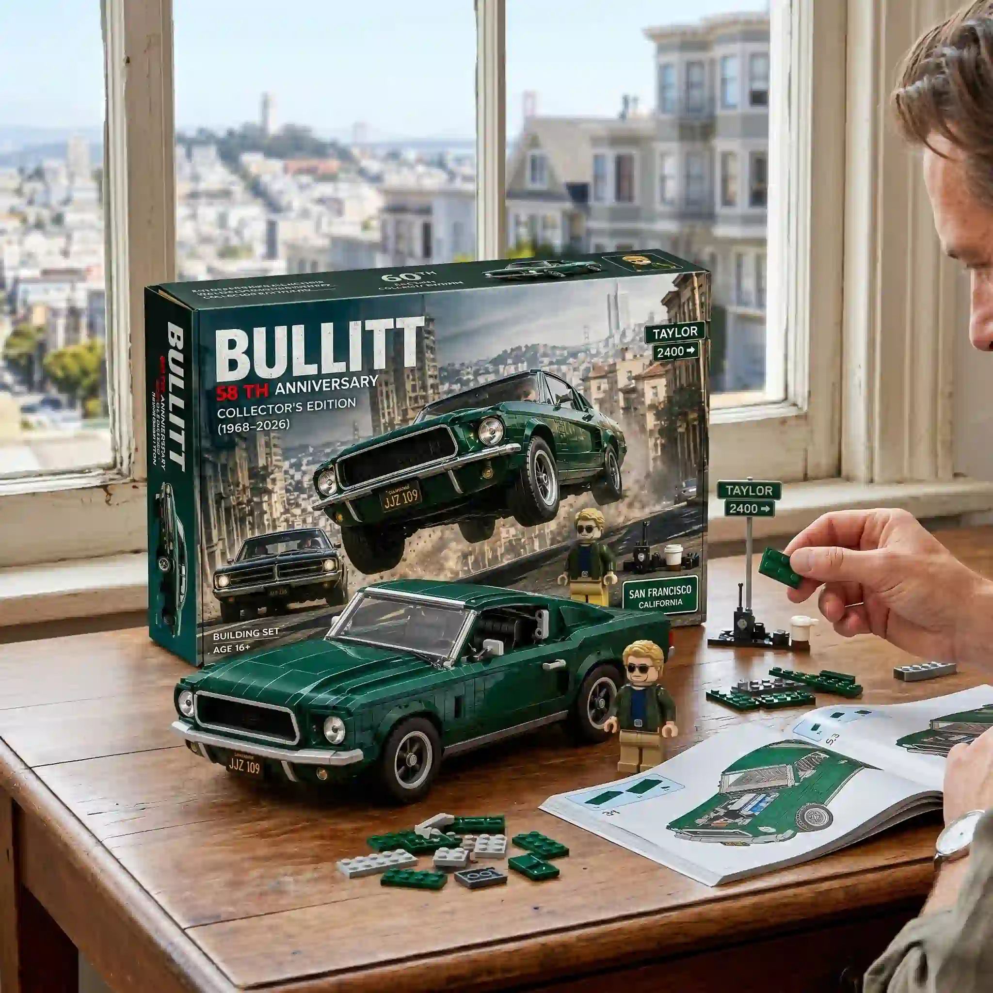 Bullitt 58th Anniversary Fastback 1968?2026 Collector Building Set