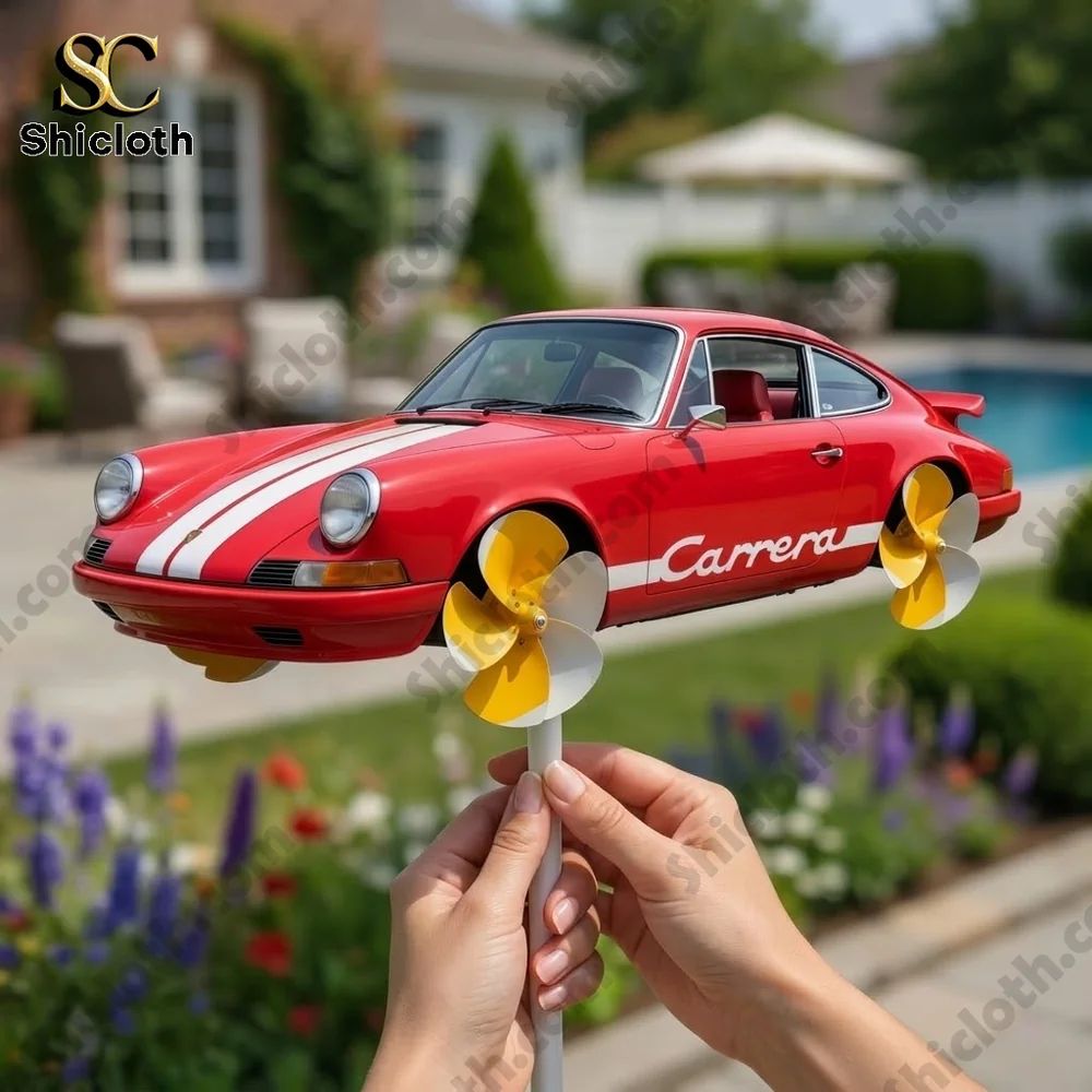 Porsche Carrera 911 Wind Spinner For Garden