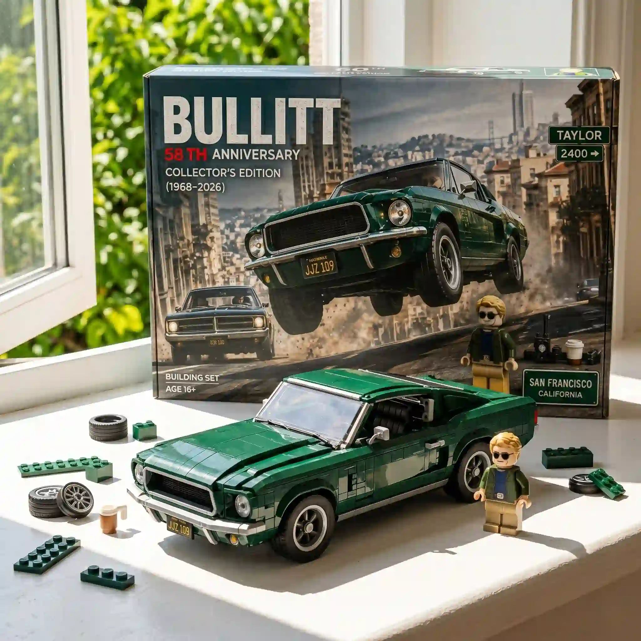 Bullitt 58th Anniversary Fastback 1968?2026 Collector Building Set