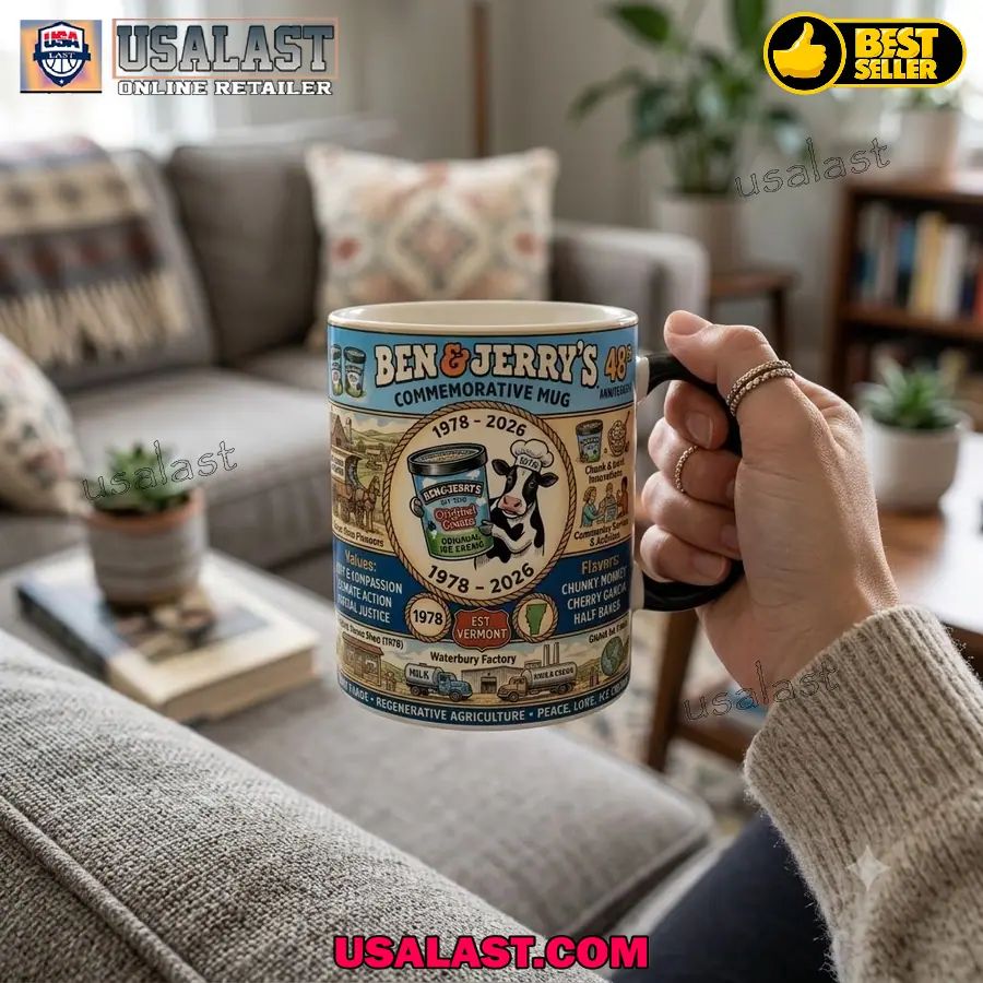 Ben & Jerry’s 48th Anniversary 1978-2026 Commemorative Mug