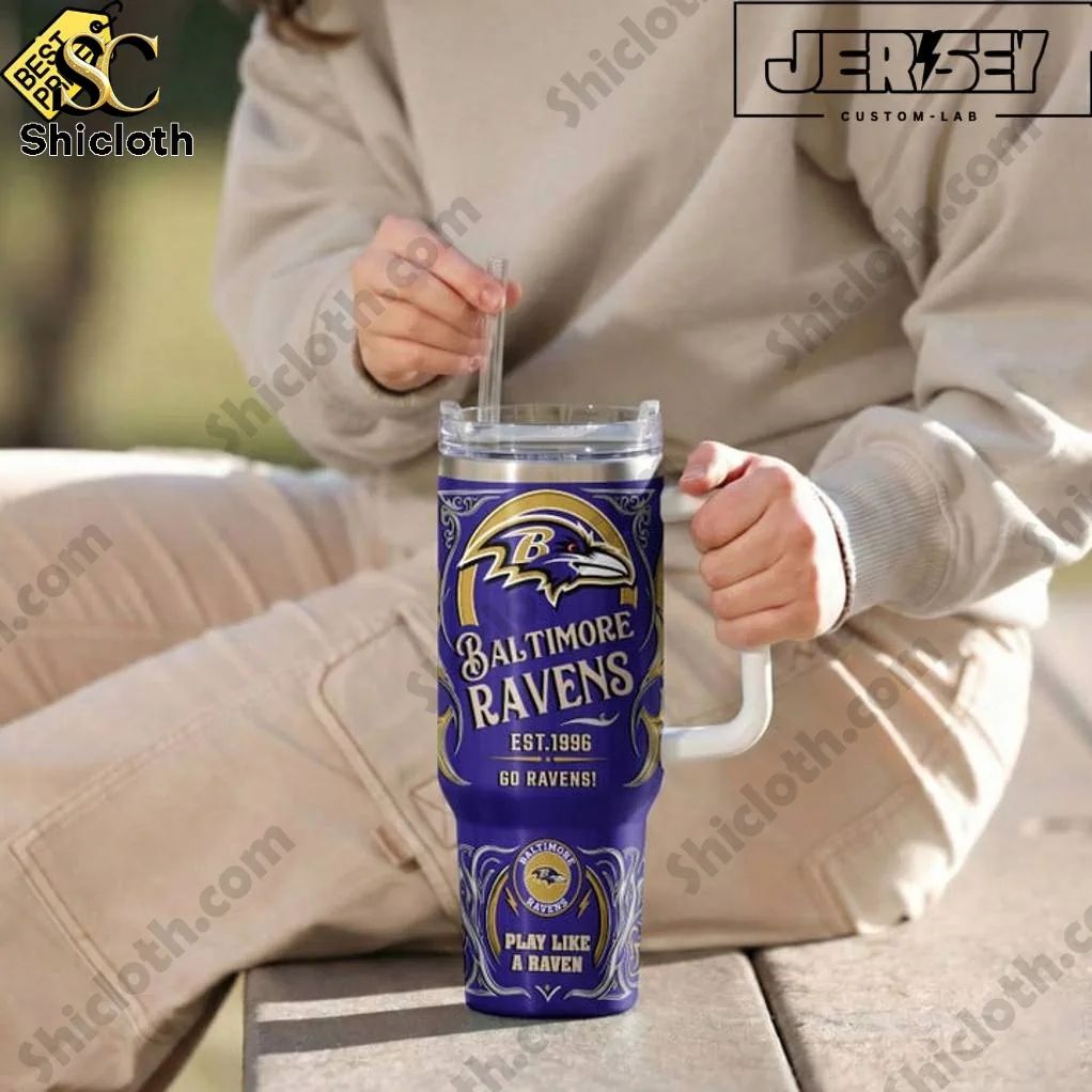 Baltimore Ravens Play Like A Raven Special YETI Tumbler